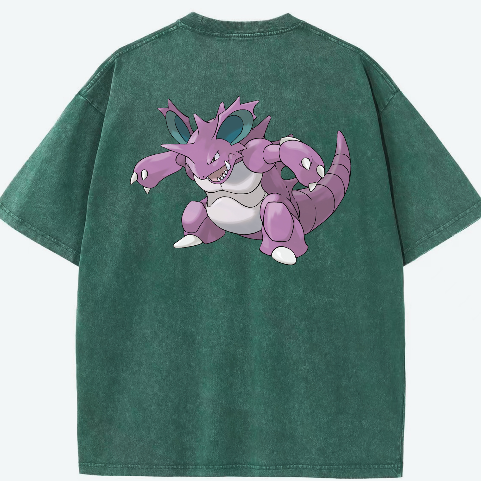 （画像用） ポケットモンスター Pokémon 綿100% ヴィンテージ風 半袖Tシャツ（背面プリント）